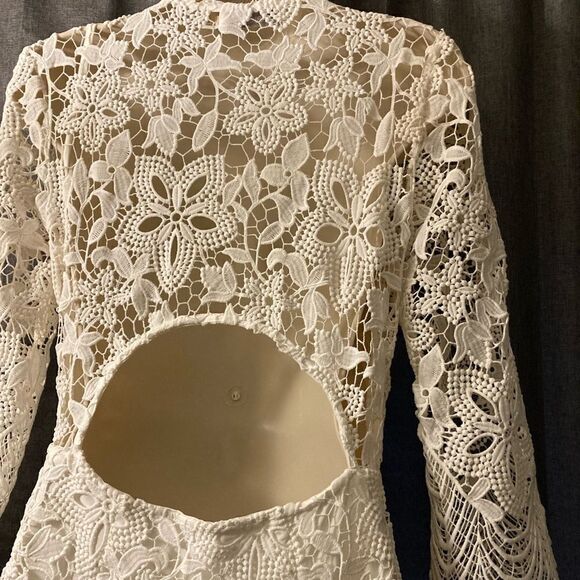 : : DARK PINK (ASOS) Formal Lace Dress : : - Picture 14 of 14